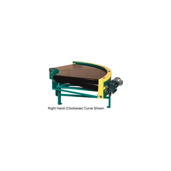 Omni Metalcraft Omni Power Turn Belt Conveyor 24"W 90 Degree Left Curve 48 Degree Radius 3/4 HP BCCU-PT48-24-90LH - main